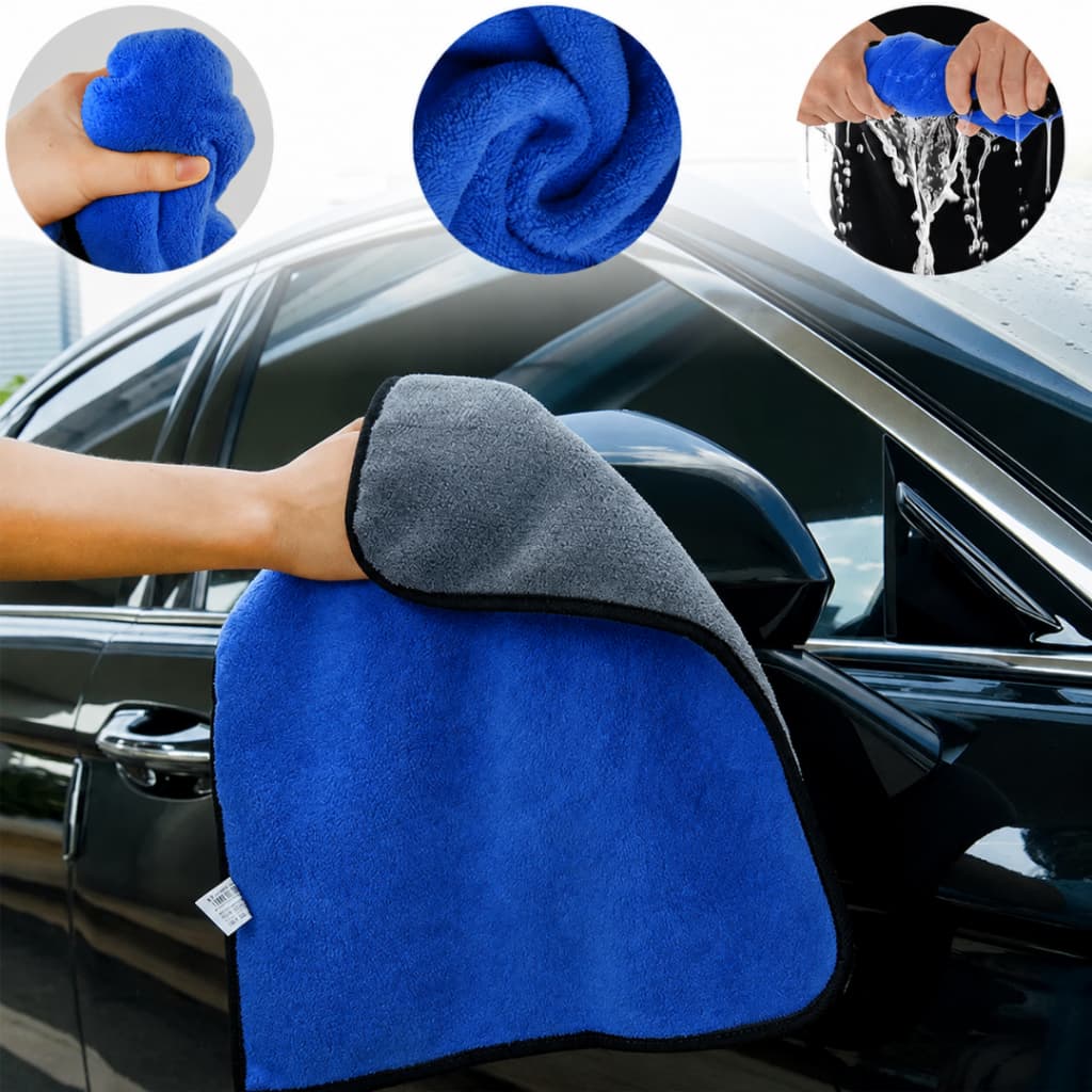Kit Pano Microfibra Flanela Toalha 30x40 Dupla Face Multiuso Secagem Rápida Alta Absorção Limpeza Automotiva Carro Vidro