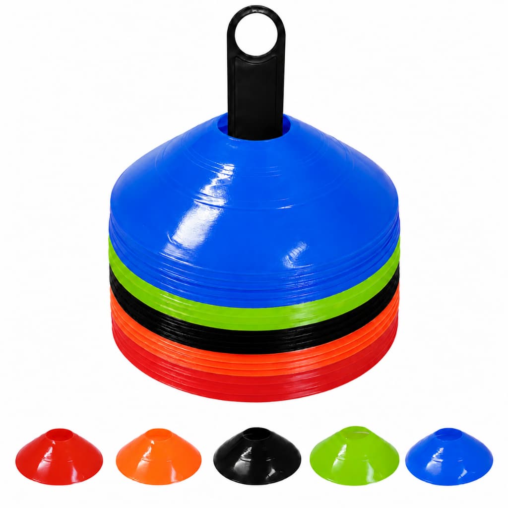 50x Chapéu Chines Cone 19cm Mini Treino Esporte Funcional