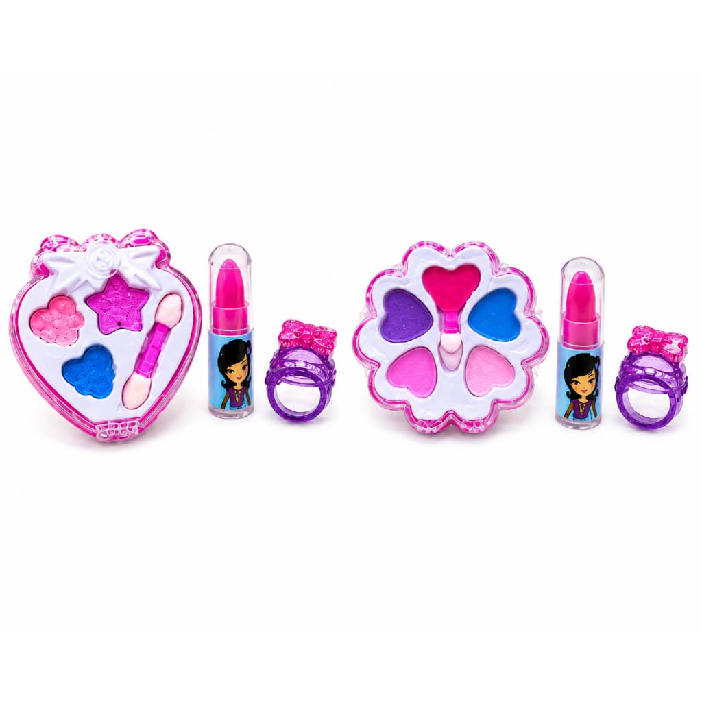 Kit 2 Estojo de Maquiagem Infantil Barraca do Sorvete Discoteen – Kit de Beleza e Acessórios de Maquiagem Infantil