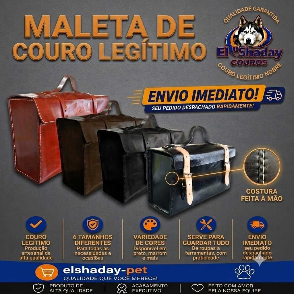 Maleta de couro Maleta de ferramenta Mala Mala de ferranenta Bolsa de couro Bolsa pra guardar ferramentas