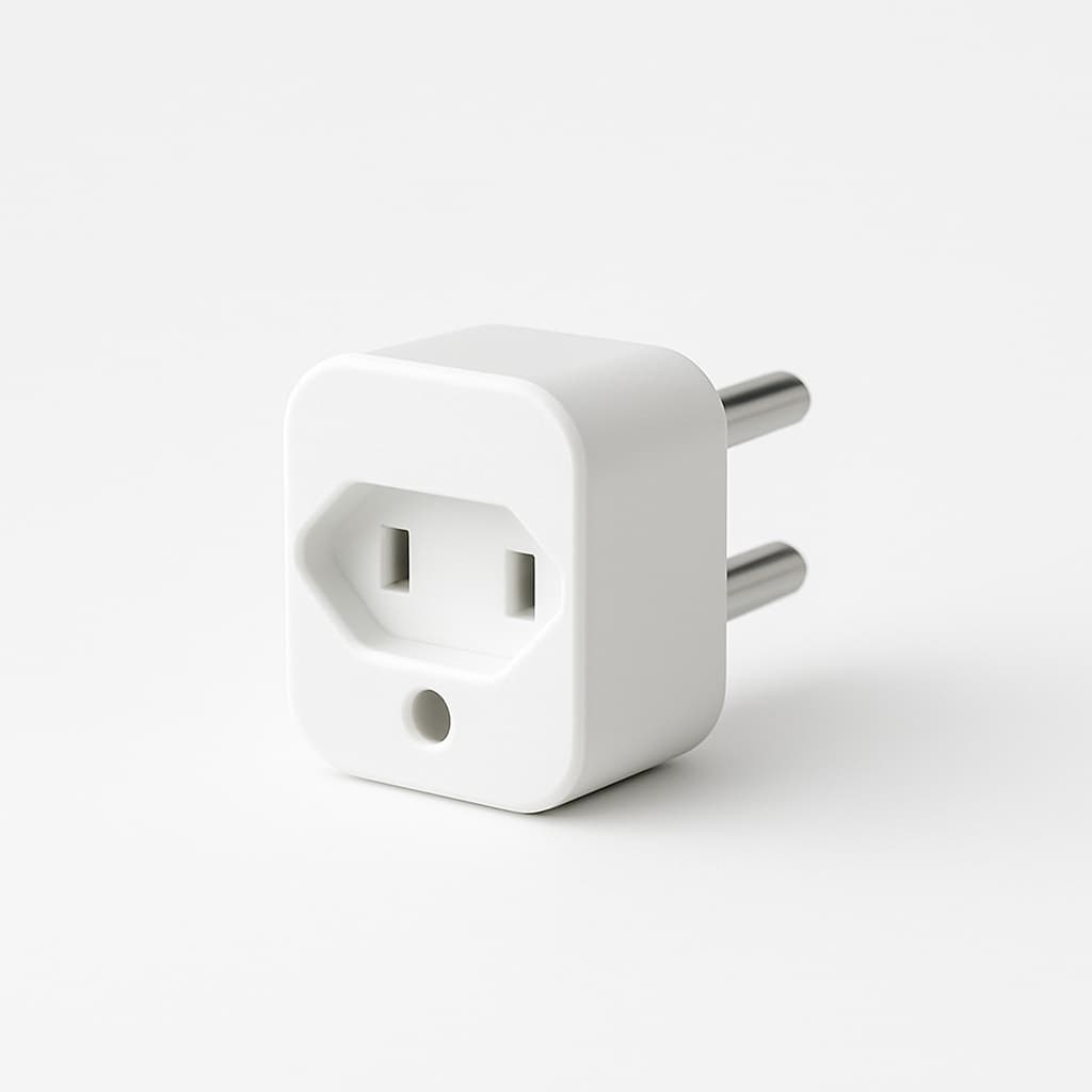 Adaptador de Tomada Benjamim 2 Pinos para 3 Pinos Padrão Novo 10A Kit 10 20 30 40 50 Unidades Atacado