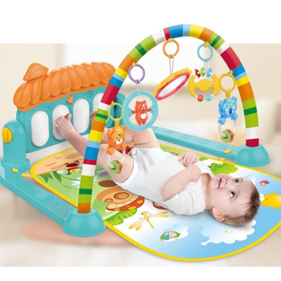 Tapete Ginásio Atividade Musical Piano Interativo - Cogumelo