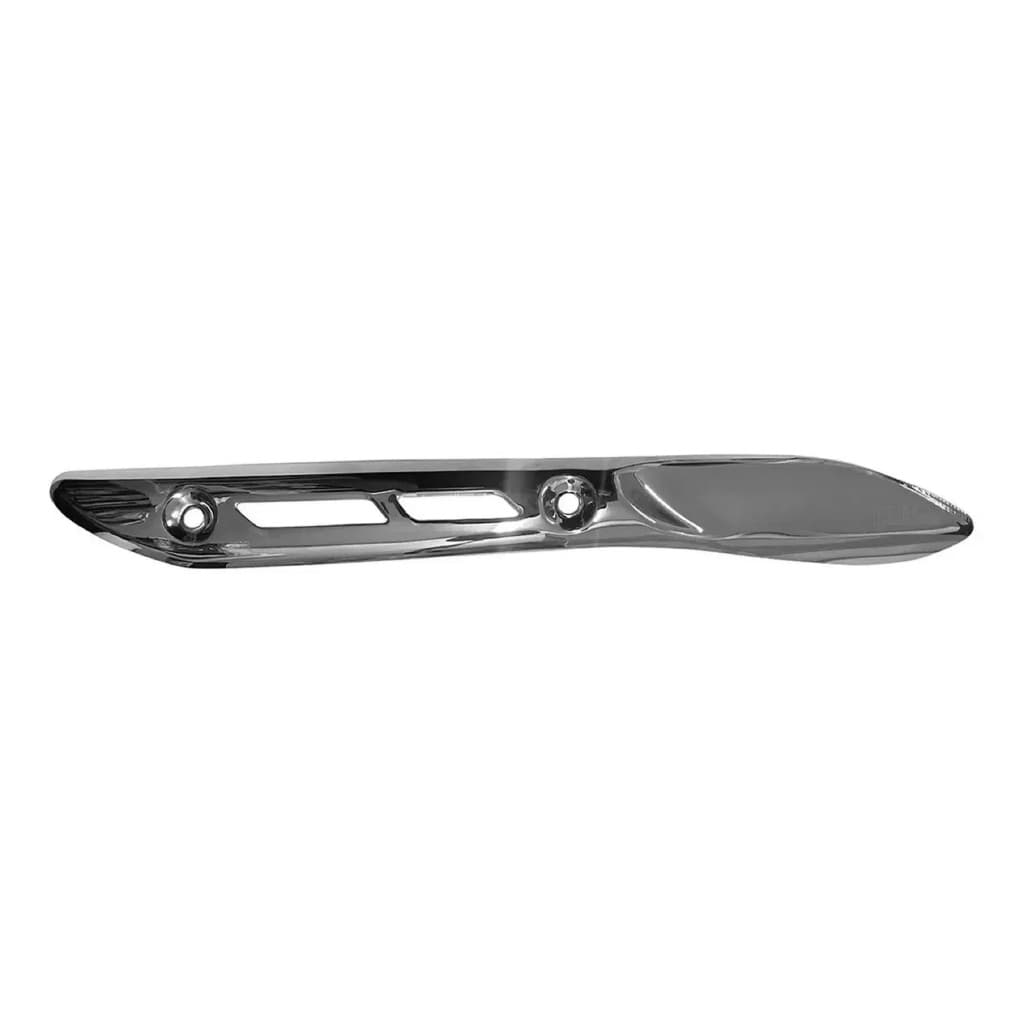 Protetor Escapamento Honda Pop 100 110i 2007 até 2024 / Biz 100 110i 2012 até 2017 - Premium Cromado