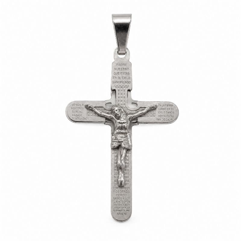 Pingente Crucifixo em Aço Inoxidável