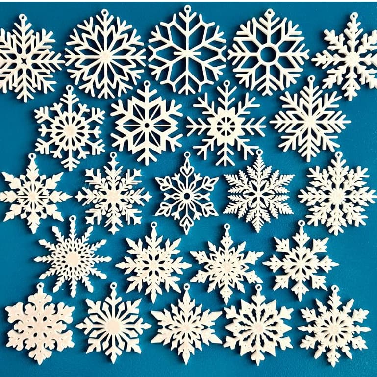 Kit Pendentes de arvore de natal flocos de neve de natal decorativo enfeites natalinos