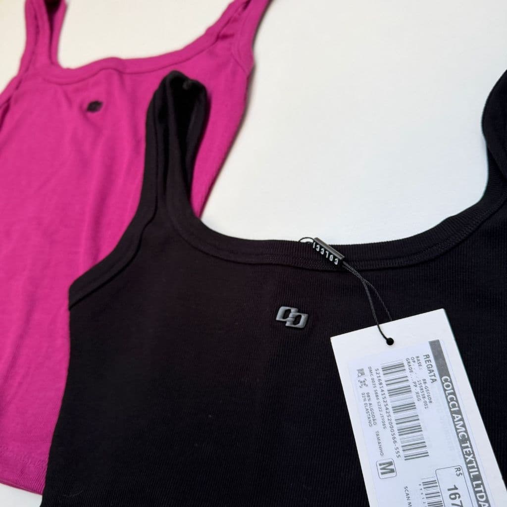 Regata Canelada Feminina Colcci Premium Conforto Luxo Casual