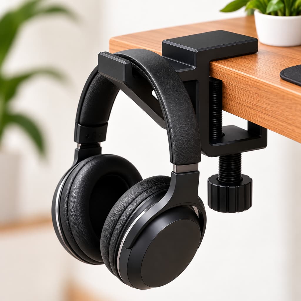 SUPORTE DE HEADSET HEADPHONE Fone Com Organizador De Cabos Personalize Varios Modelos