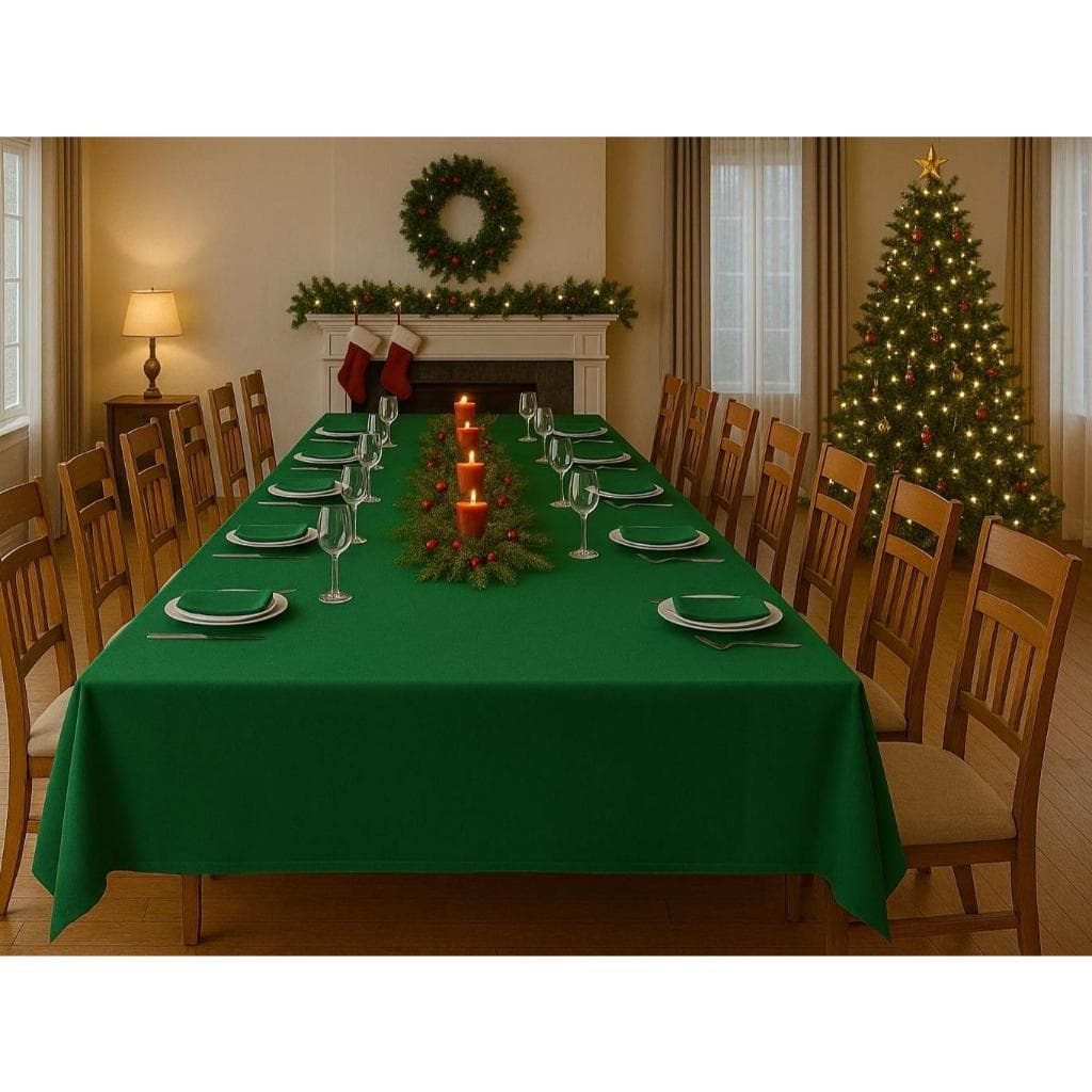 Toalha de Mesa Natal Tecido Ceia Natalina Decoração / 4 6 8 10 Lugares Envio Imediato
