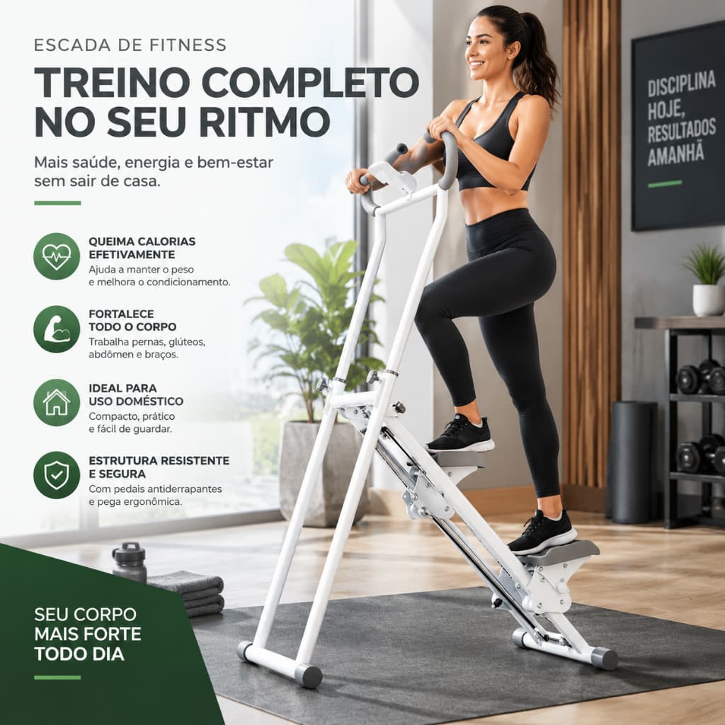 Simulador De escada e Caminhada para casa Dobrável suportar 300KG