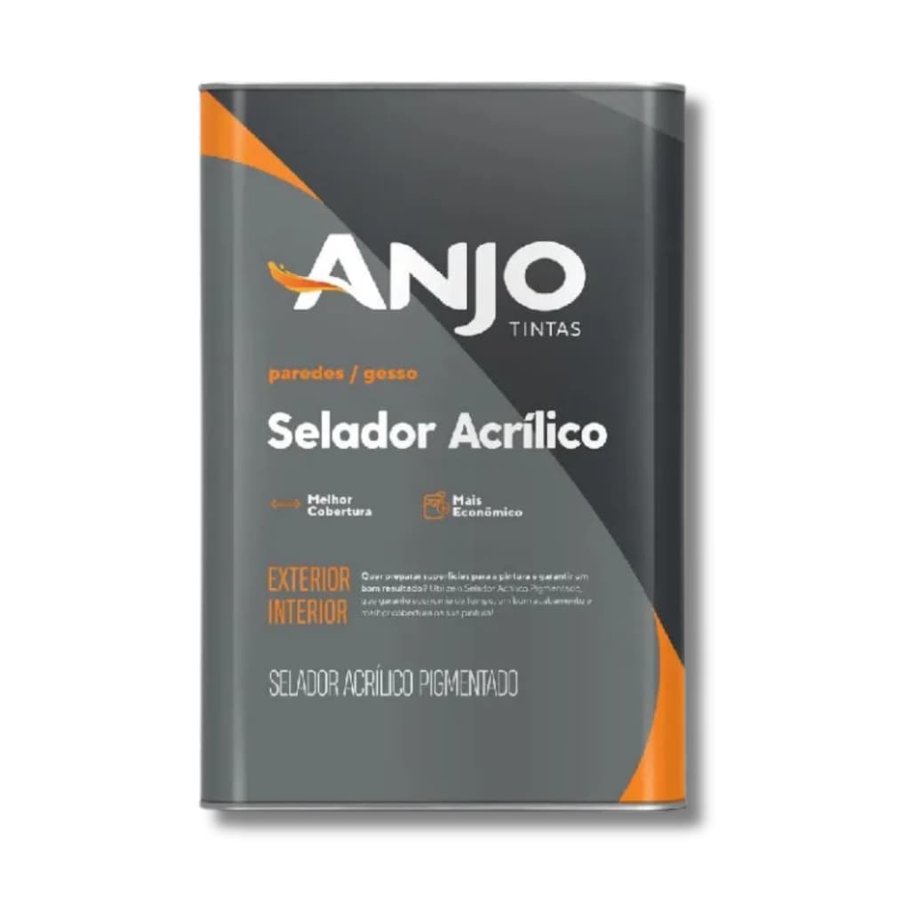 Selador Acrílico Anjo Tintas 18l Linha Premium Fosco Branco