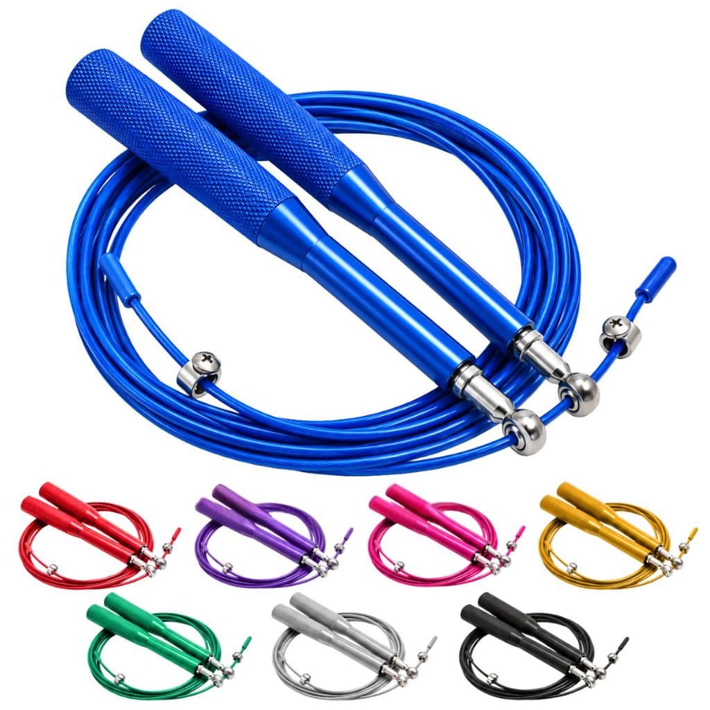 Corda De Pular Crossfit Speed Rope Cabo Aço 3m com Rolamento