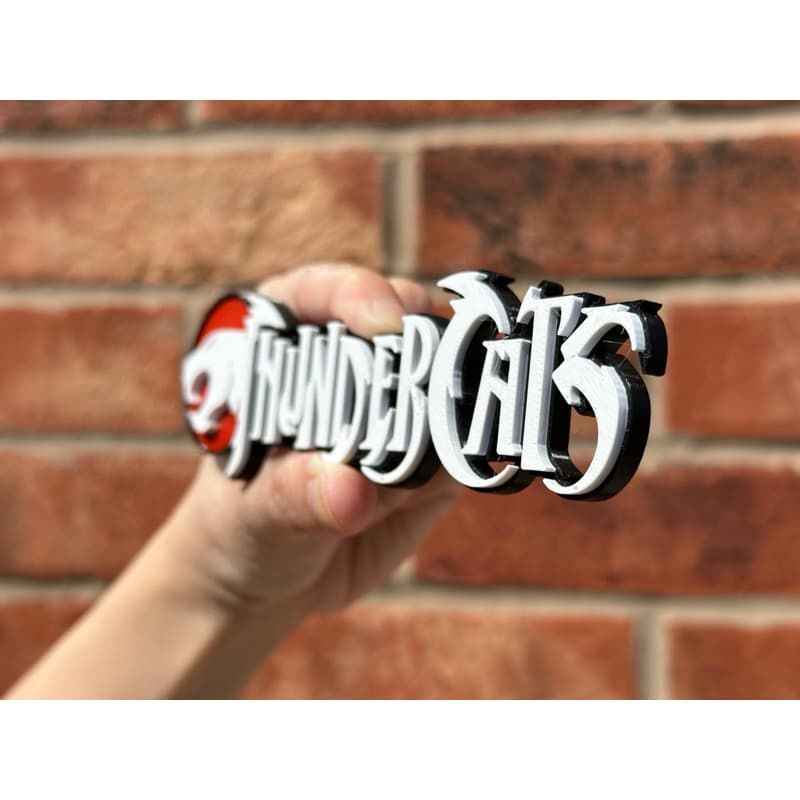 Placa Decorativa ThunderCats Logo Retrô 80s Impressão 3D Premium 🦁