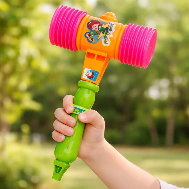 Martelo Brinquedo Infantil Marreta Com Som Colorido Educativo