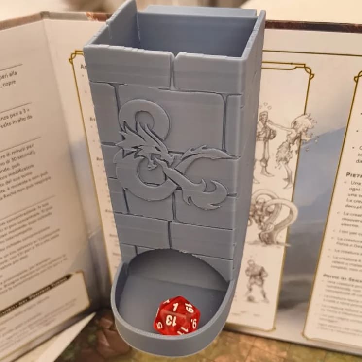 Torre de Dados para RPG – Torre Coração de Adaga (Para a Tela do Mestre)