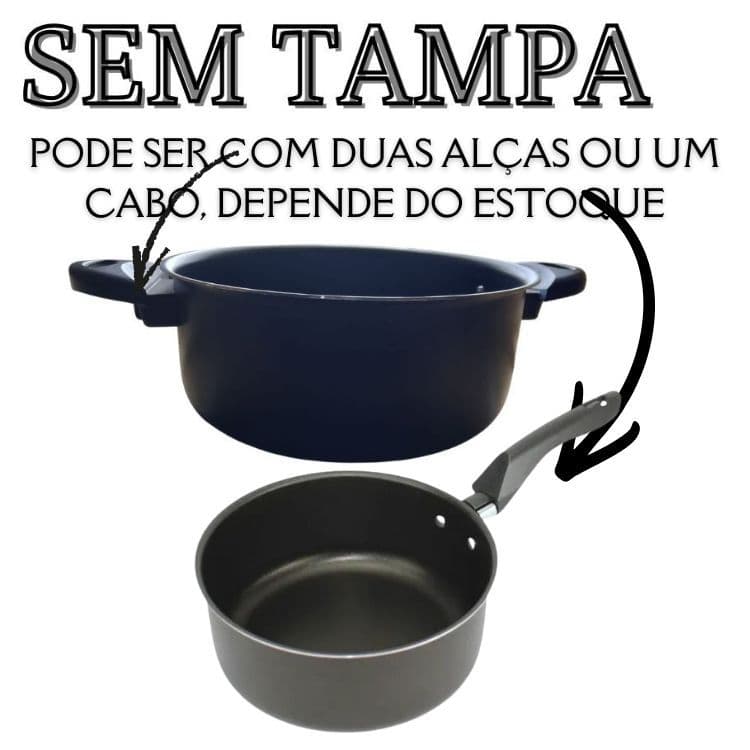 Panelas  Caçarolas Antiaderentes N 18 Nova Peq. Defeitos 1 Unidades sem tampa Novas