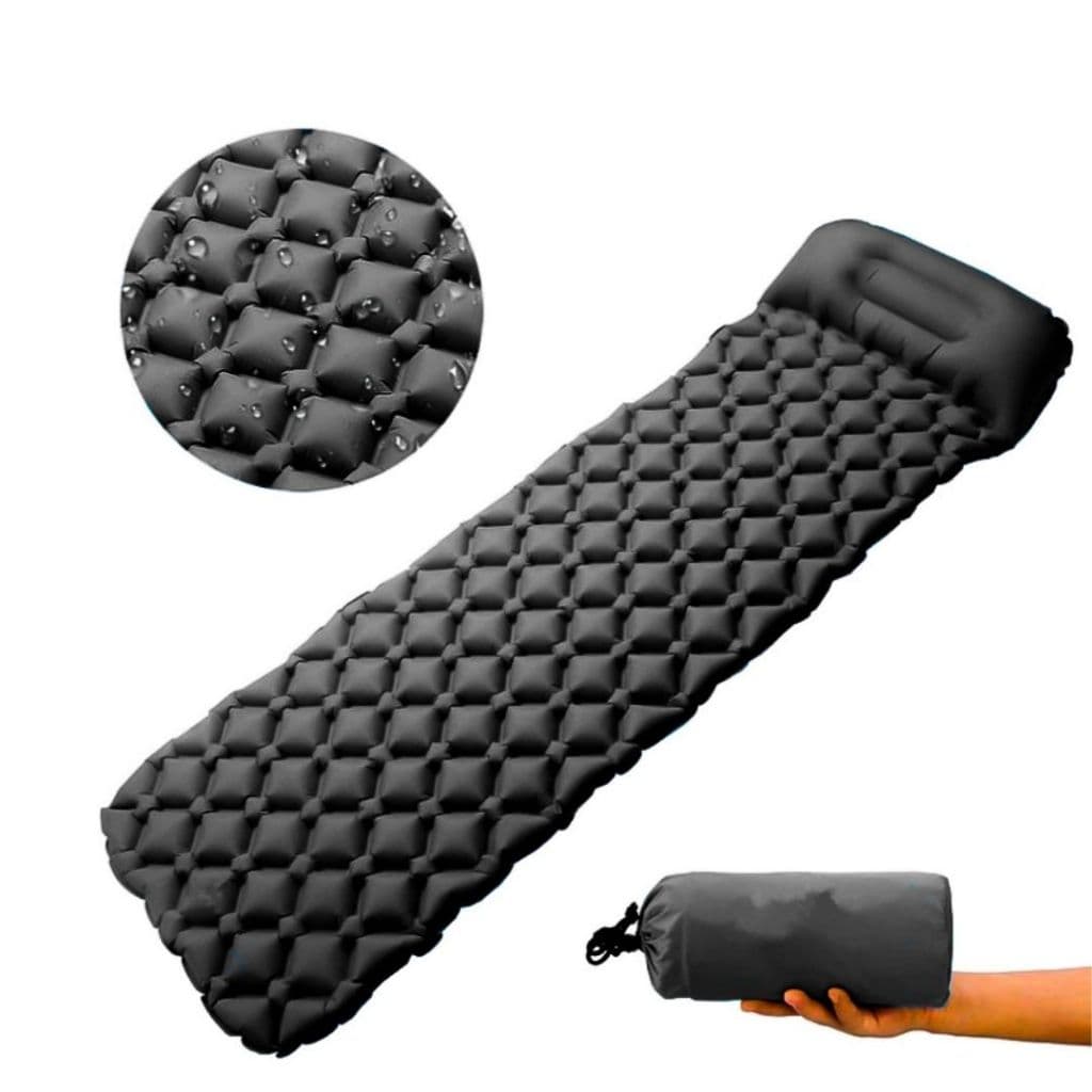 Colchão Automático Inflável Portátil Com Travesseiro Acampamento Camping Viagem Impermeável.XHL_STORE