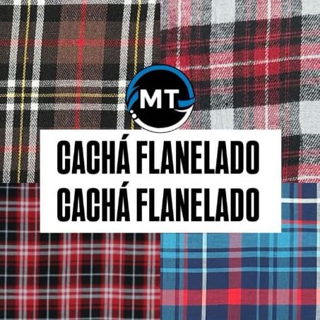 4 Metros Tecido Cacha Xadrez Flanelado X 1,50 Mts Largura