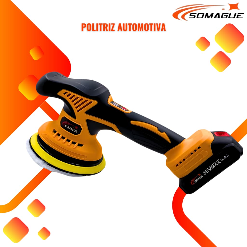 Politriz Automotiva Lixadeira Orbital Sem Fio 2 Baterias