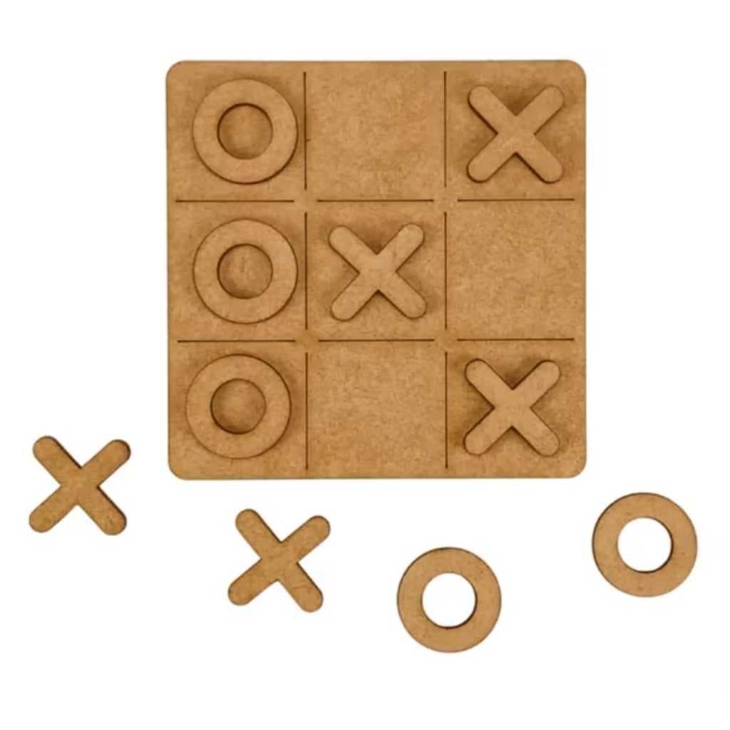 Kit 30 Jogos Da Velha Atividade Recreativa Tabuleiros Em MDF 3mm Para Festas Presentes Lembrancinhas