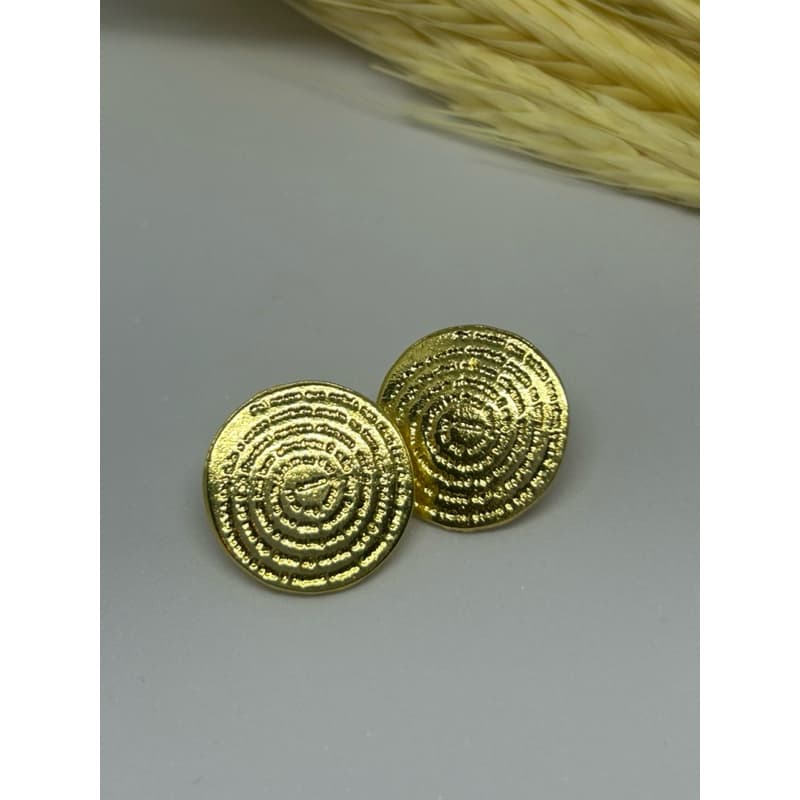 Brinco Feminino Pai Nosso Folheado Ouro Bijuteria
