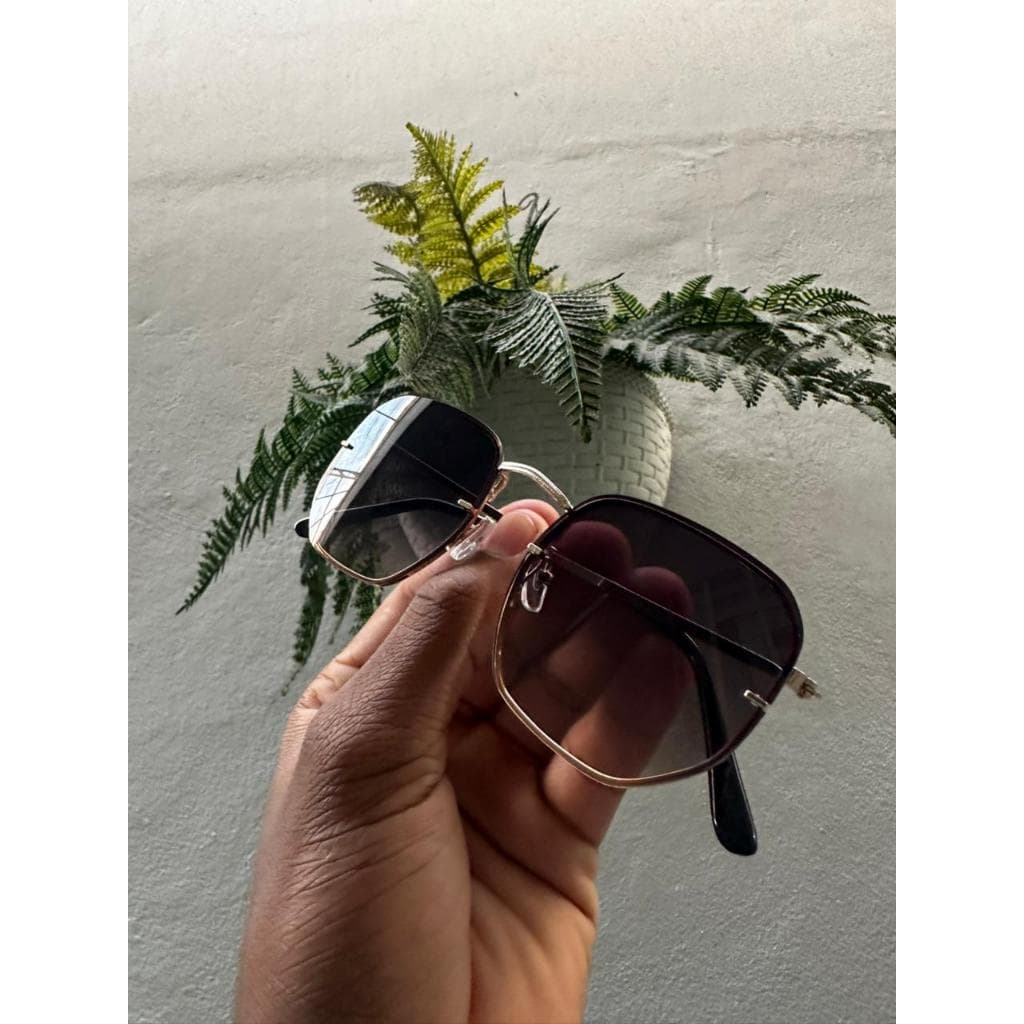 Óculos De Sol Hexagonais Feminina Vintage Masculino  Feminino Moda quadrados Oculos proteção UV