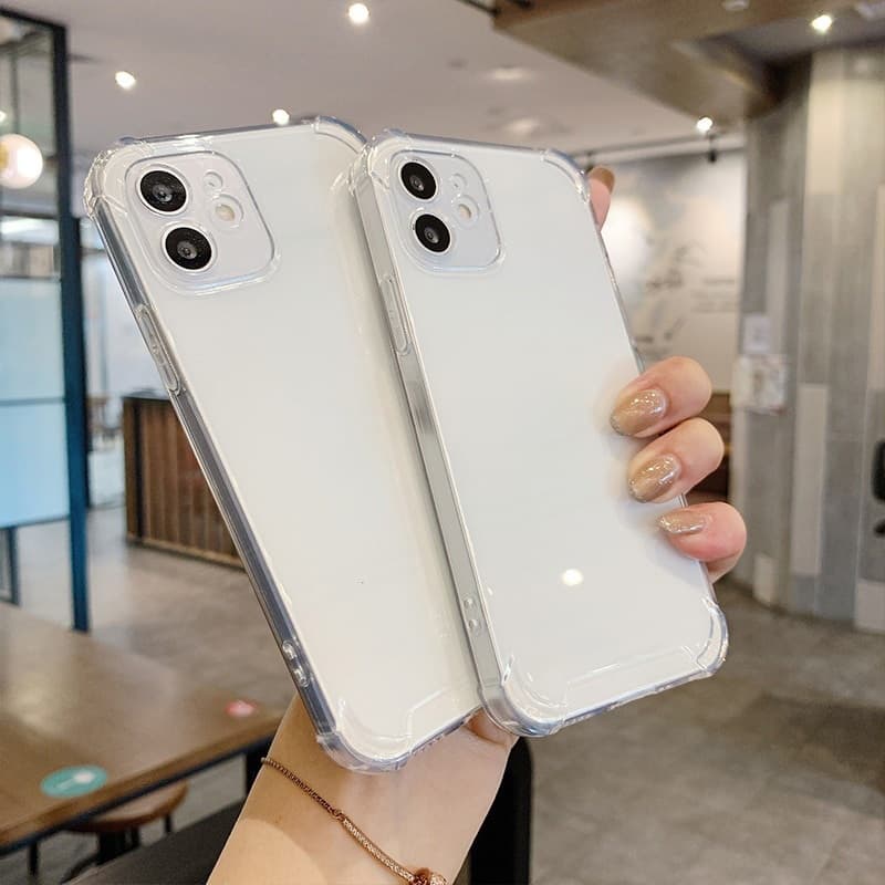 Capa TPU Silicone Transparente iPhone XR 11 12 13 14 15 16Pro Max Anti Impacto 4 Cantos Reforçados Case Clear Ultra Slim