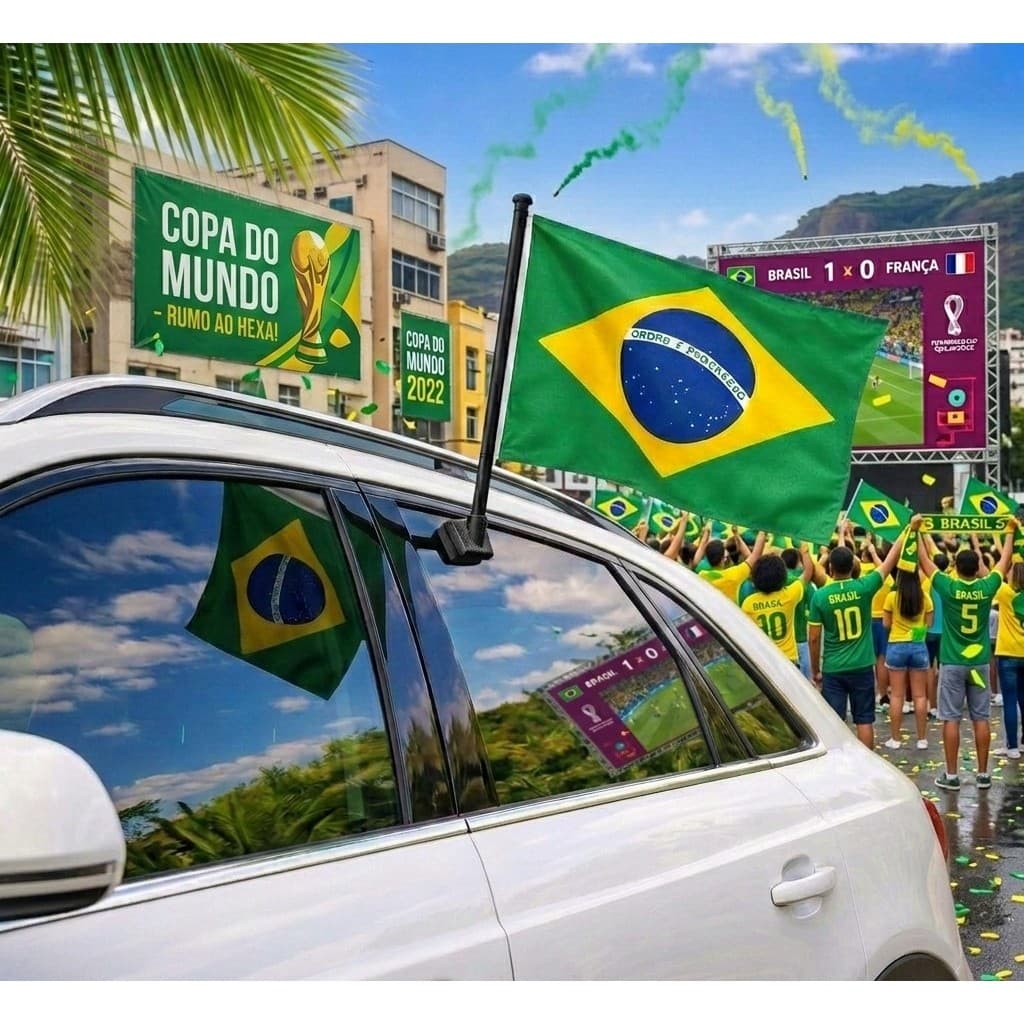 Bandeira do Brasil para carro - COPA DO MUNDO!!!