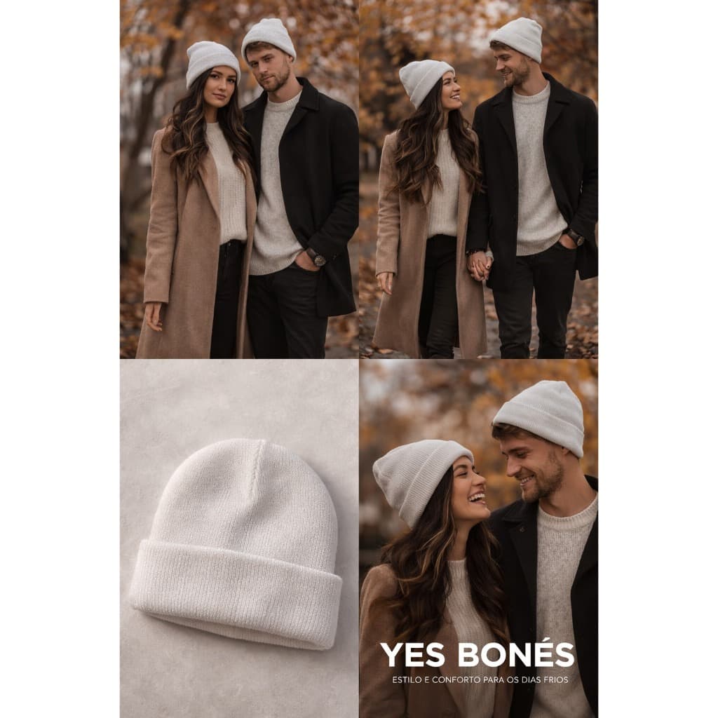 Touca Gorro de Lã Adulto Unissex Inverno Térmica Flanelada Quentinha