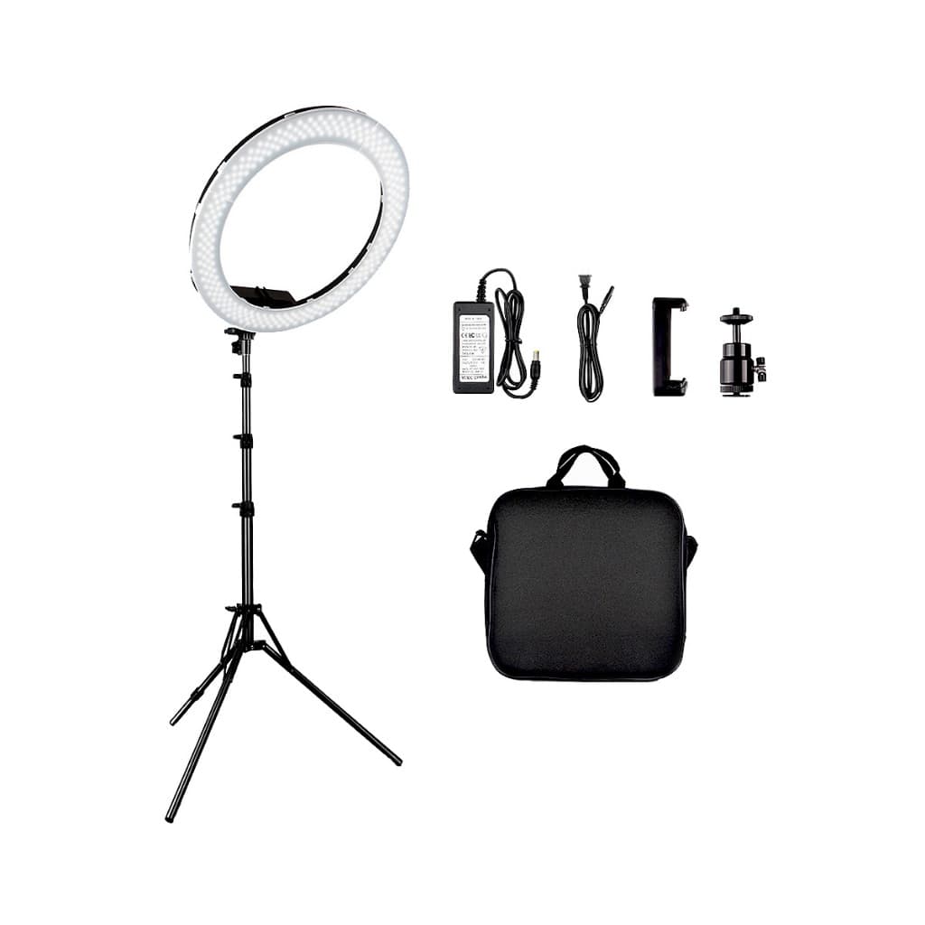 Iluminador Led Ring Light 49cm 55w Maquiagem Fotos Com Tripé