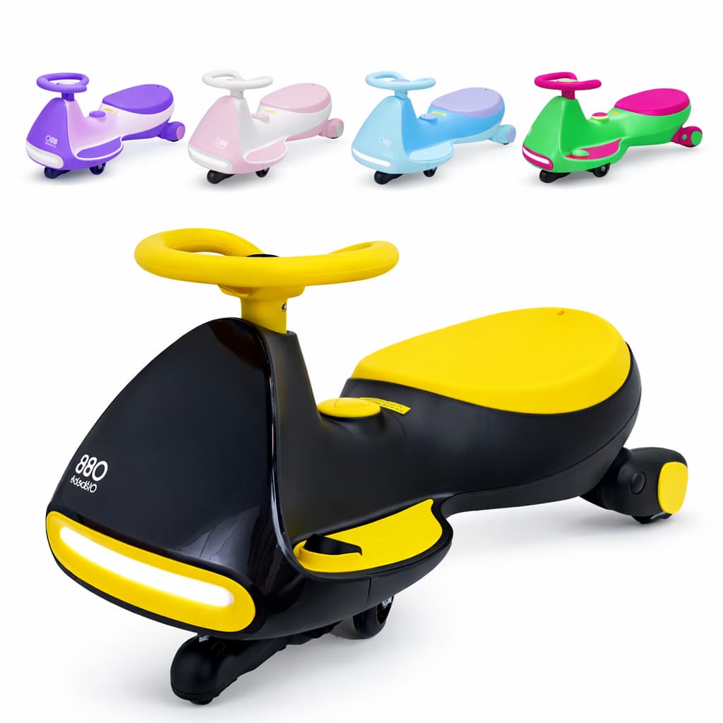 Triciclo Elétrico Mini Drift Rolimã Infantil 12V Com Bluetooth e Farol LED Suporta até 68Kg