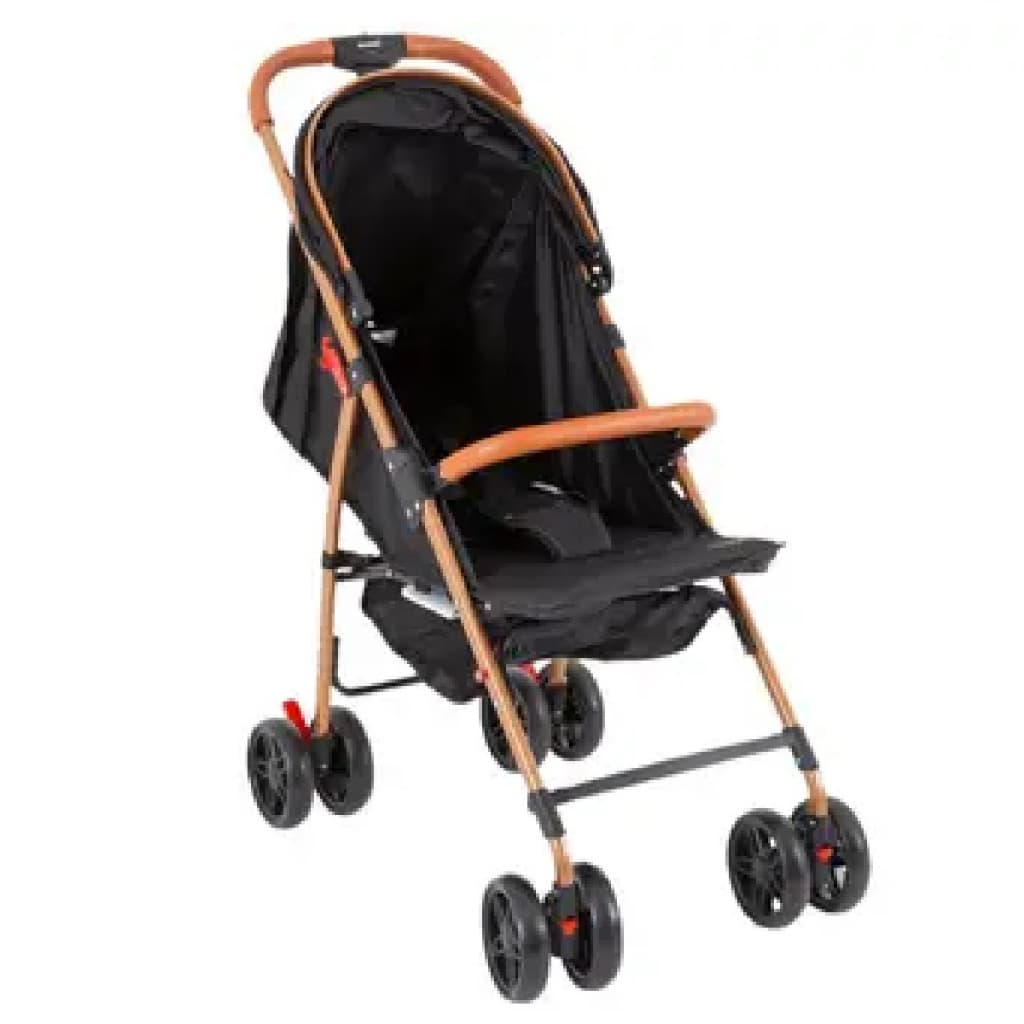 Carrinho De Passeio Guarda Chuva Trixx Black Marrom Premium Baby Avanti