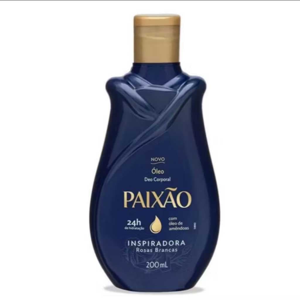 Óleo Corporal de Amêndoas Paixão Inspiradora Rosas Brancas 200ml