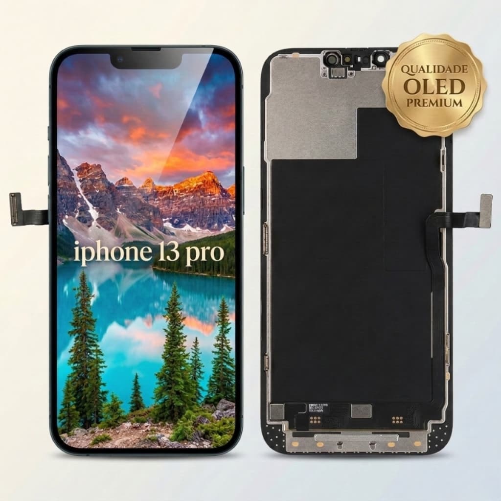 Tela Display compatível iPhone 13 Pro OLED Testada + Brinde Película de Vidro