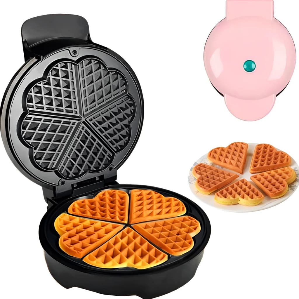 Máquina de Waffle com Formato de Corações 5