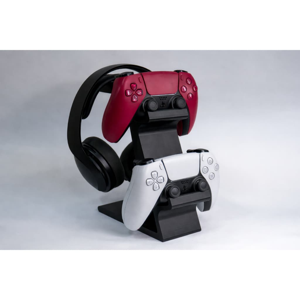 Suporte Gamer Controle + Headset 3D | Organizador para PS4 PS5 Xbox