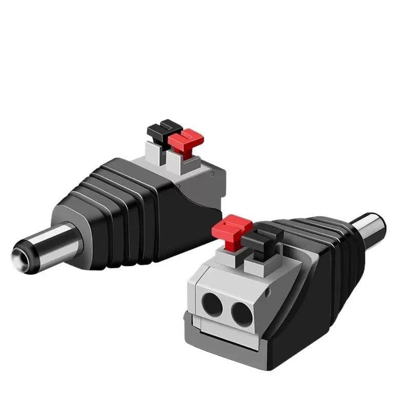 Kit 50/KIT100 Conector Plug P4 Macho Conexão rápida Com Botão de Pressão Conexão rápida
