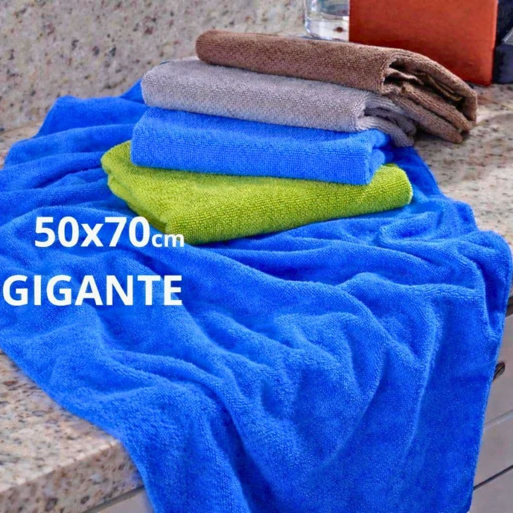 Pano Microfibra Gigante 50x70cm Magico Secagem Super Absorção