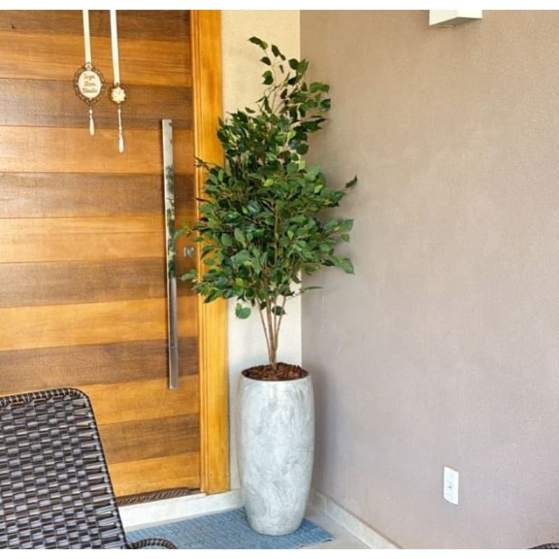 planta artificial ficus verde 1.20mt o vaso não acompanha