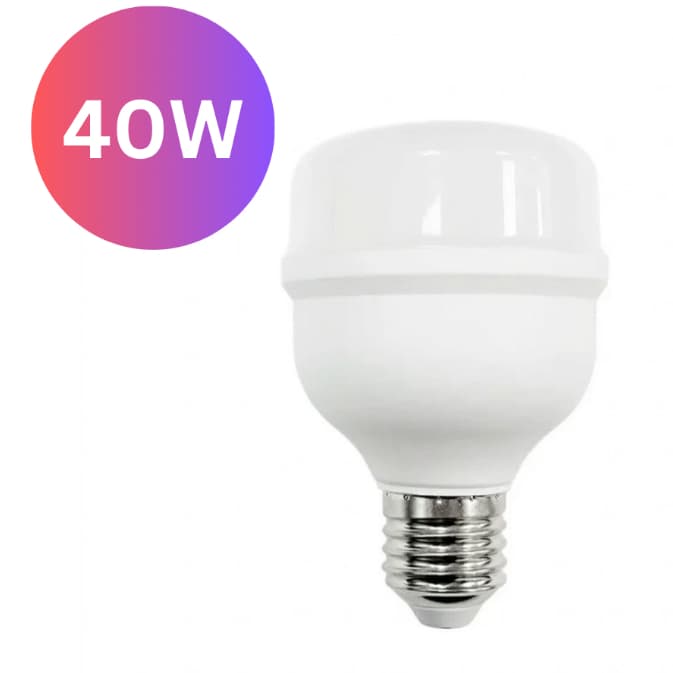 Lâmpada 40W Bulbo Led T80 Branco Frio 3200 Lumens IP20