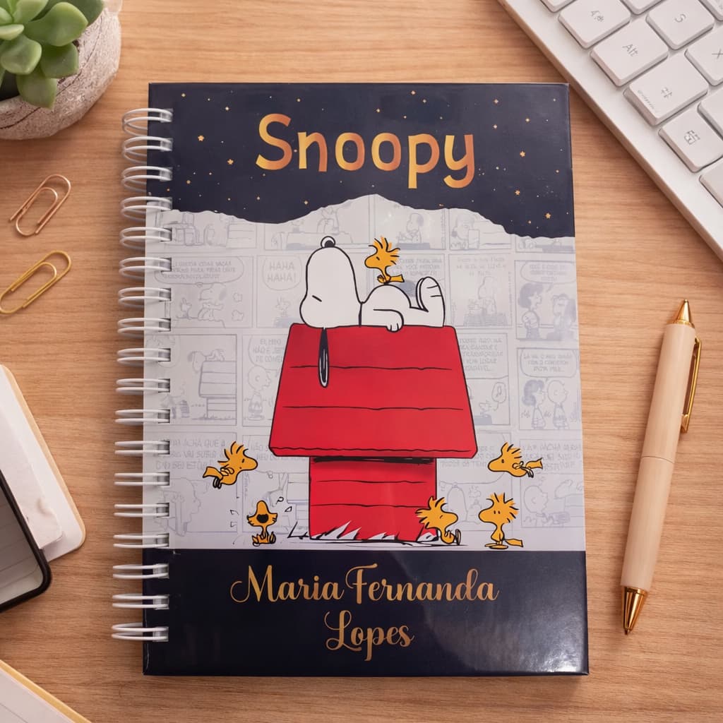 Agenda Personalizada Anual Snoopy