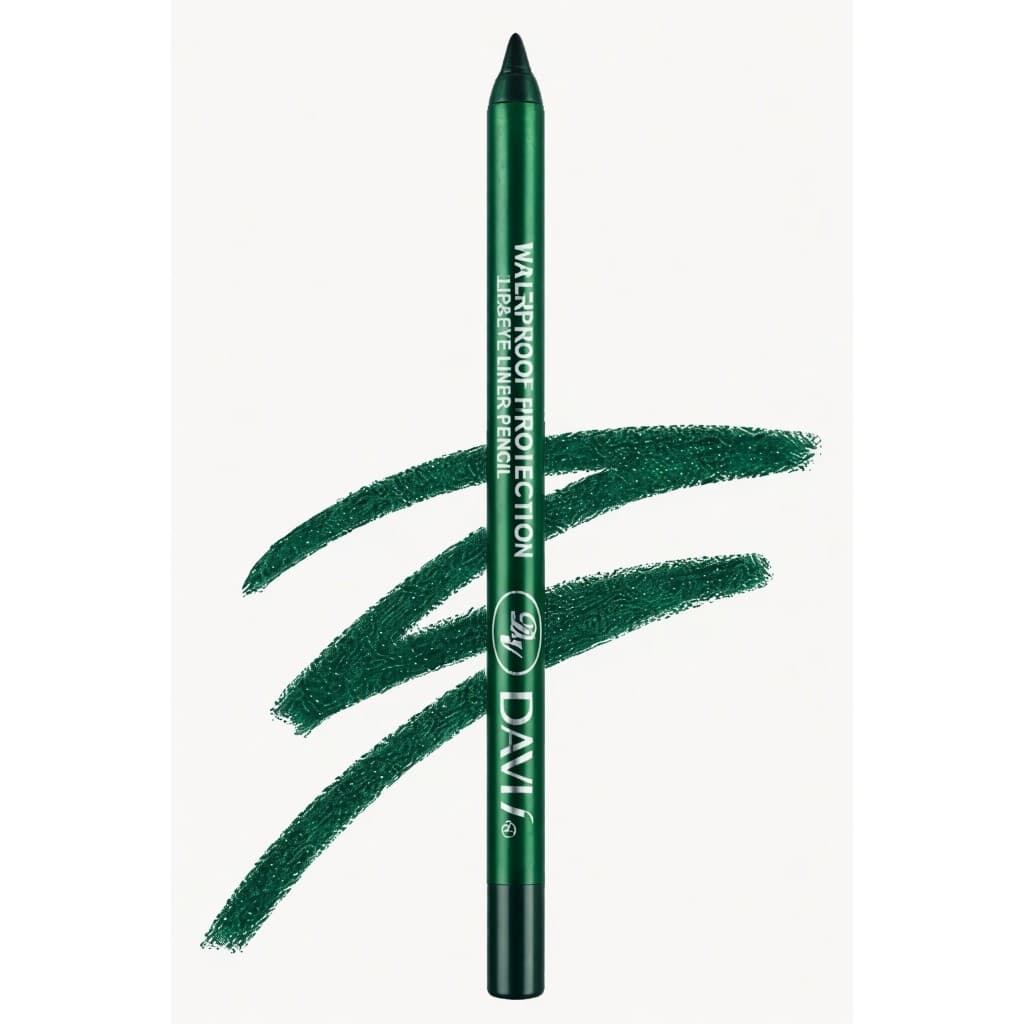 Lápis Delineador Verde Metálico Prova D’Água Alta Pigmentação Brilho Intenso Ojos Waterproof