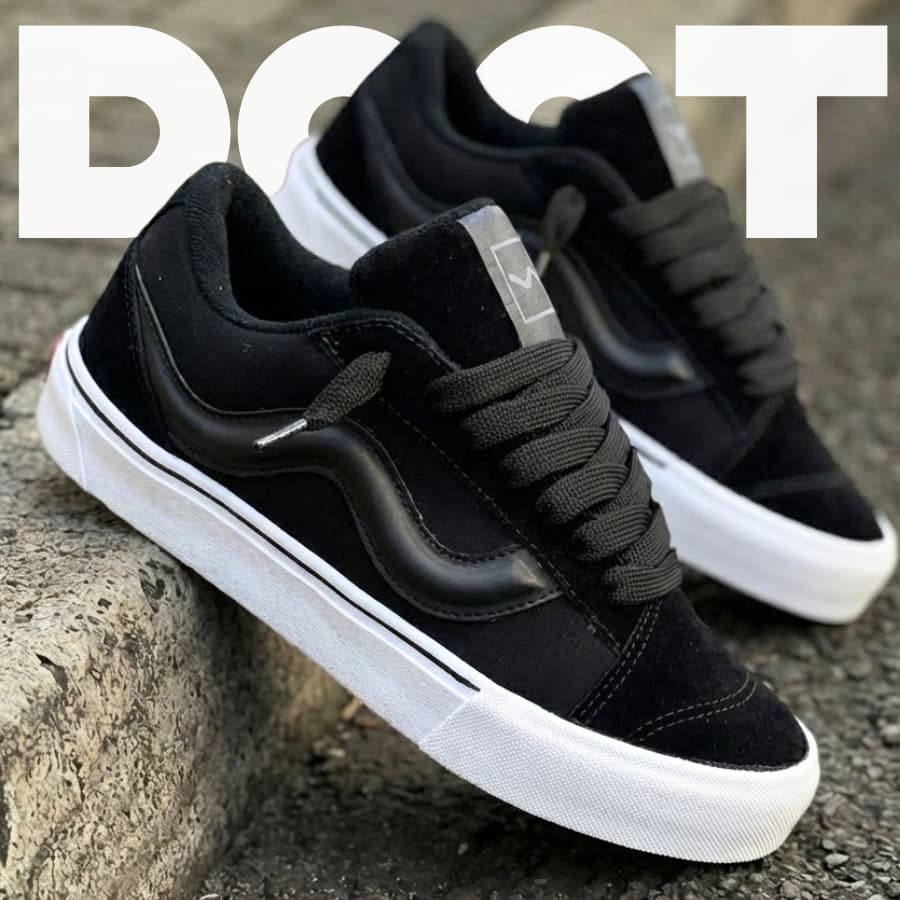 Tenis Casual Feminino Masculino All Black Academia Lançamento