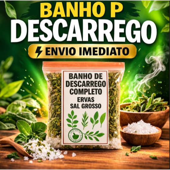 Banho Descarrego  ou Defumação  Ervas Limpeza Proteção Energia Intuição Equilíbrio + Brinde