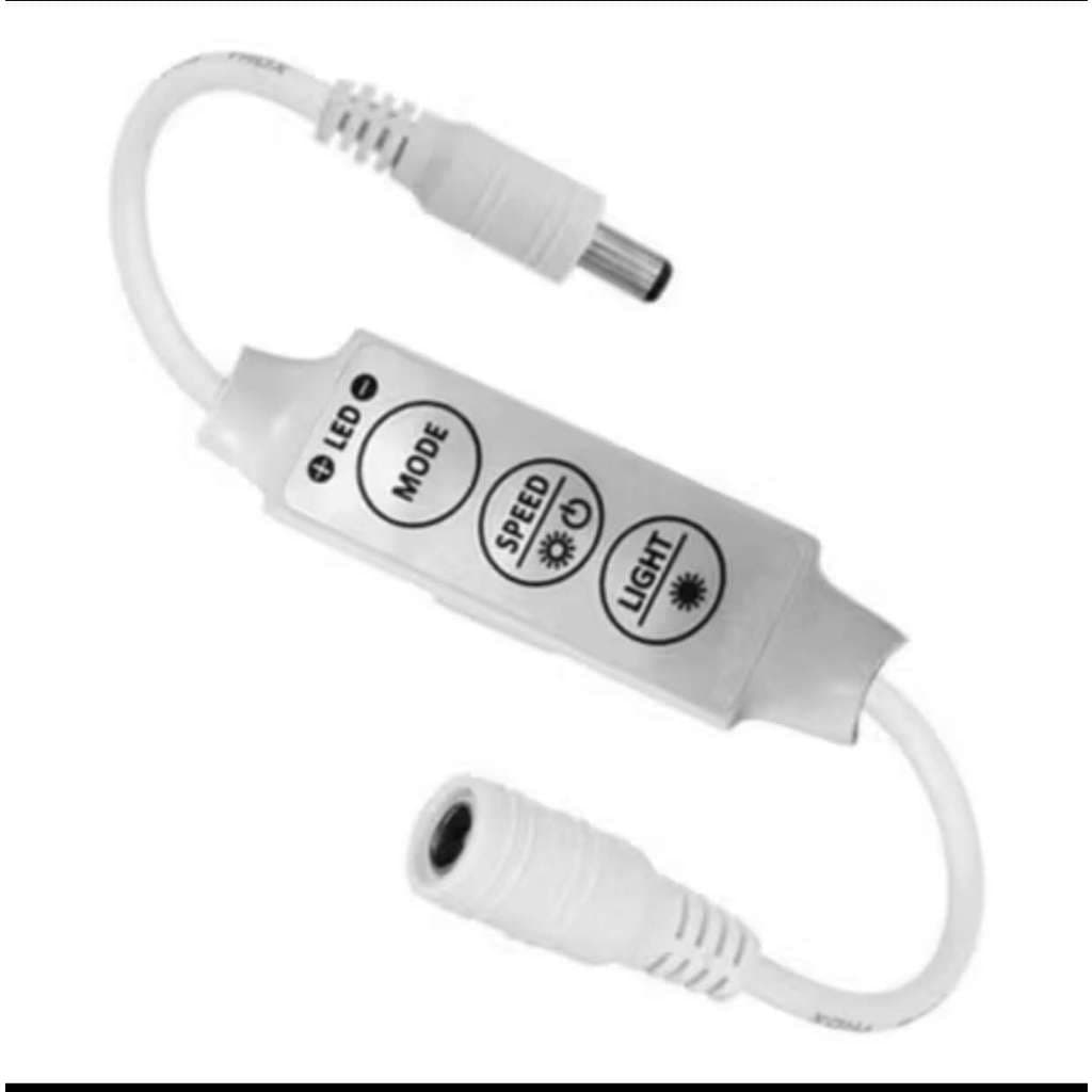 kit 10 Controlador Fita Led Dimmer Liga Desliga Ajustável Controle Velocidade E Brilho 5-24v