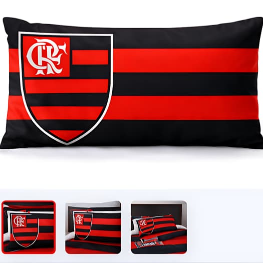 Kit 2 capas de travesseiro Fronhas time de futebol Torcedor