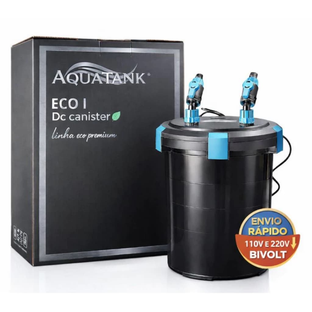 Filtro Canister Eco I Aquatank Eletronico 650 L/h Bivolt 127/220v