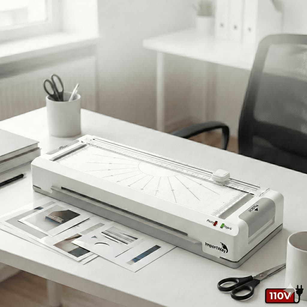 Plastificadora A4 270W 127V/220V Refiladora Máquina Plastificar Documentos Laminadora
