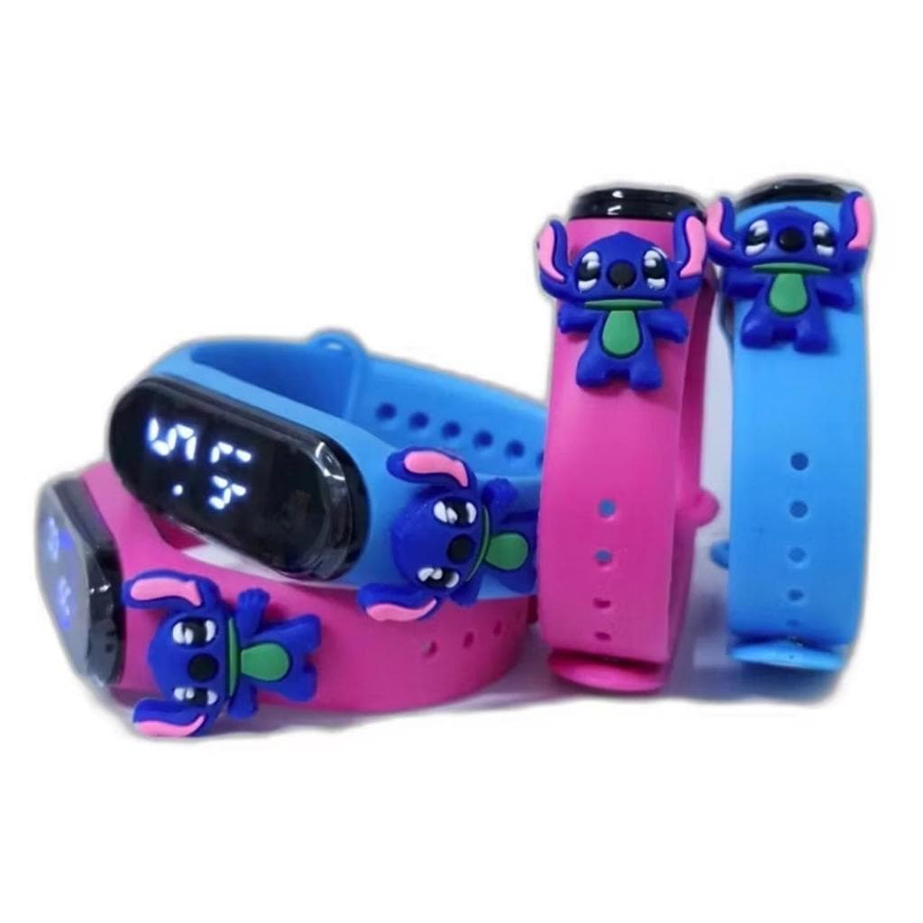 Kit 2 Relógios Menino e Menina Digital em Led a Prova D'água MP