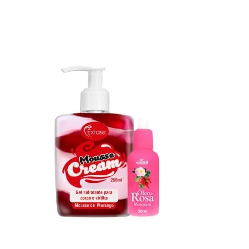 Kit SkinCare Íntimo Clareador - Mousse Cream 15g + Óleo de Rosa Mosqueta Puro 10ml