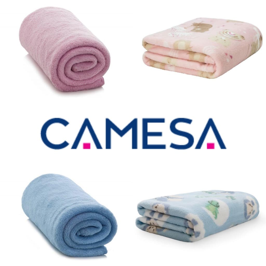 Manta Infantil Camesa Microfibra Soft 80x110cm Super Macia